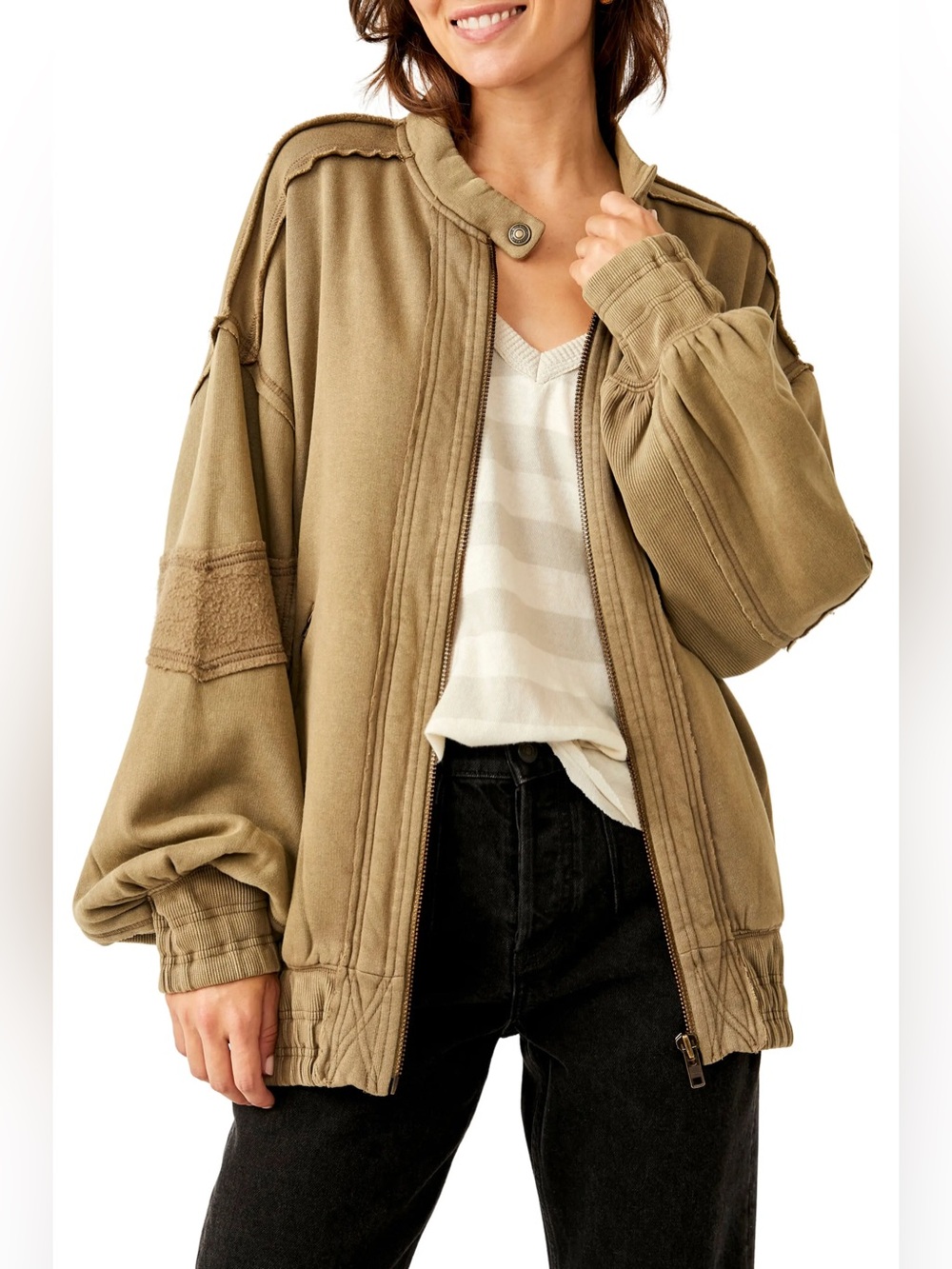 Free People Lou Moto Zip Jacket BNWOT